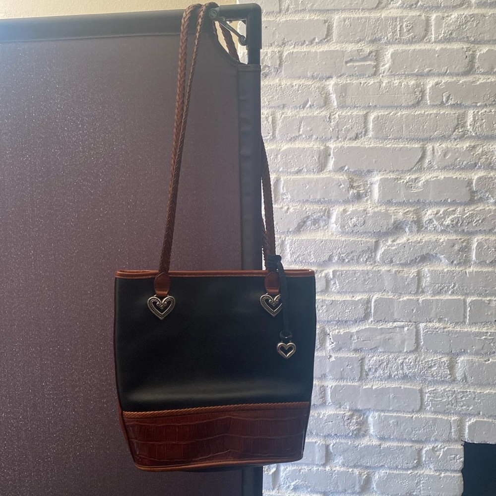 Brighton leather shoulder bag - vintage